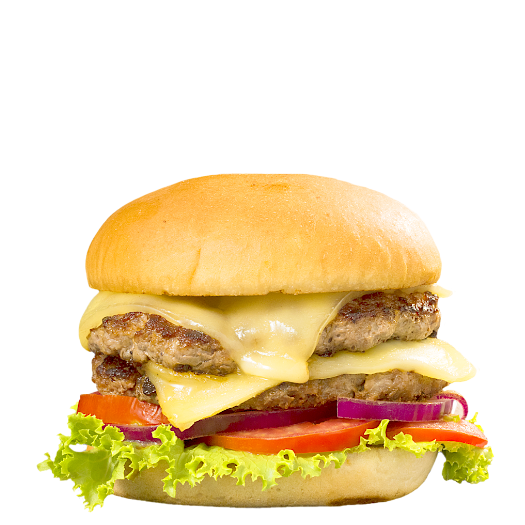 Para los amantes de la carne que tal 300 grs de nuestra jugosa carne 100% Angus y doble porción de queso manchego, una delicia que recomendar. 